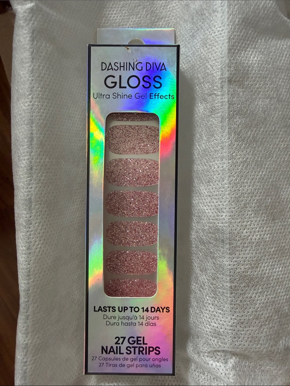 Dashing Diva Pink Glam gel nail strips